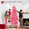 Best Choice Products Artificial Pink Christmas Full Tree Festive Holiday Decoration w/ Stand